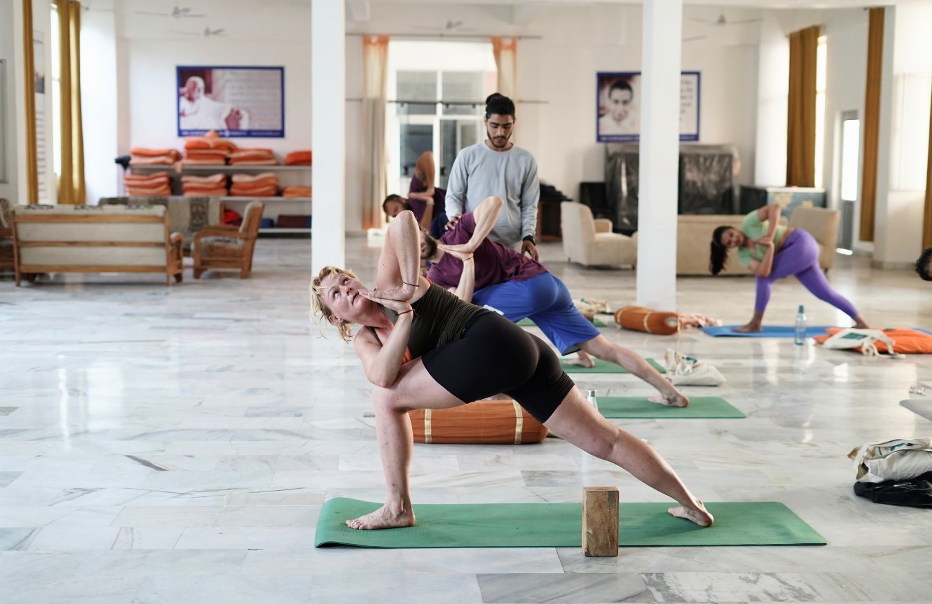 Yoga Teacher Training In Rishikesh Yoga Asana Class