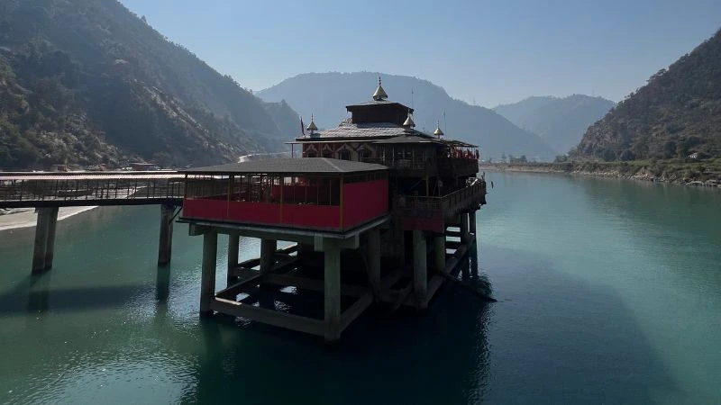 Dhari Devi Temple visit during Himalayan yoga trek retreat