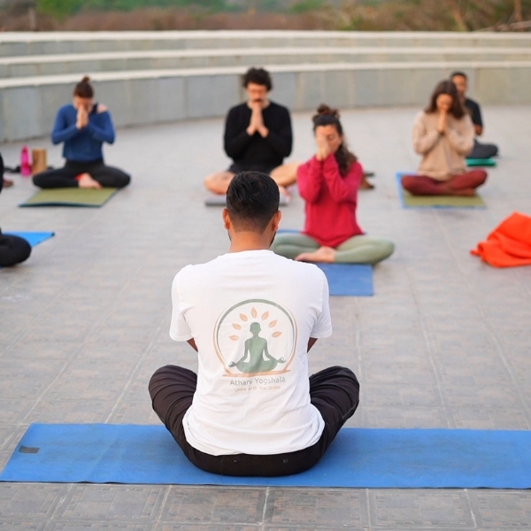 Outdoor Yoga - Atharv Yogshala Rishikesh