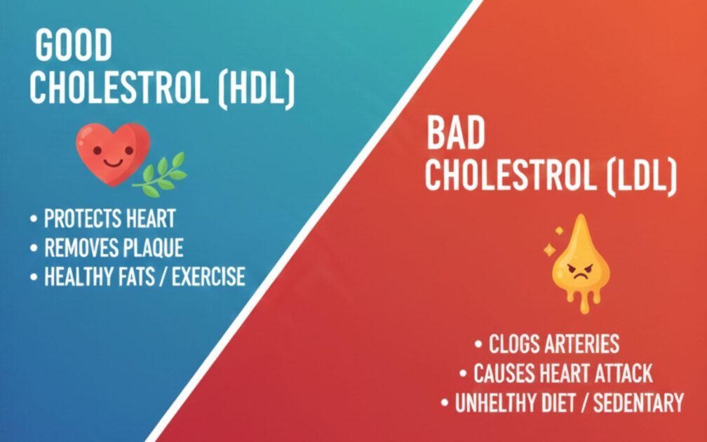 difference between HDL Good Cholesterol Vs LDL Bad Cholesterol