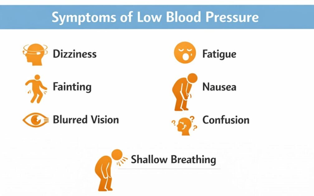 low blood pressure symptoms 