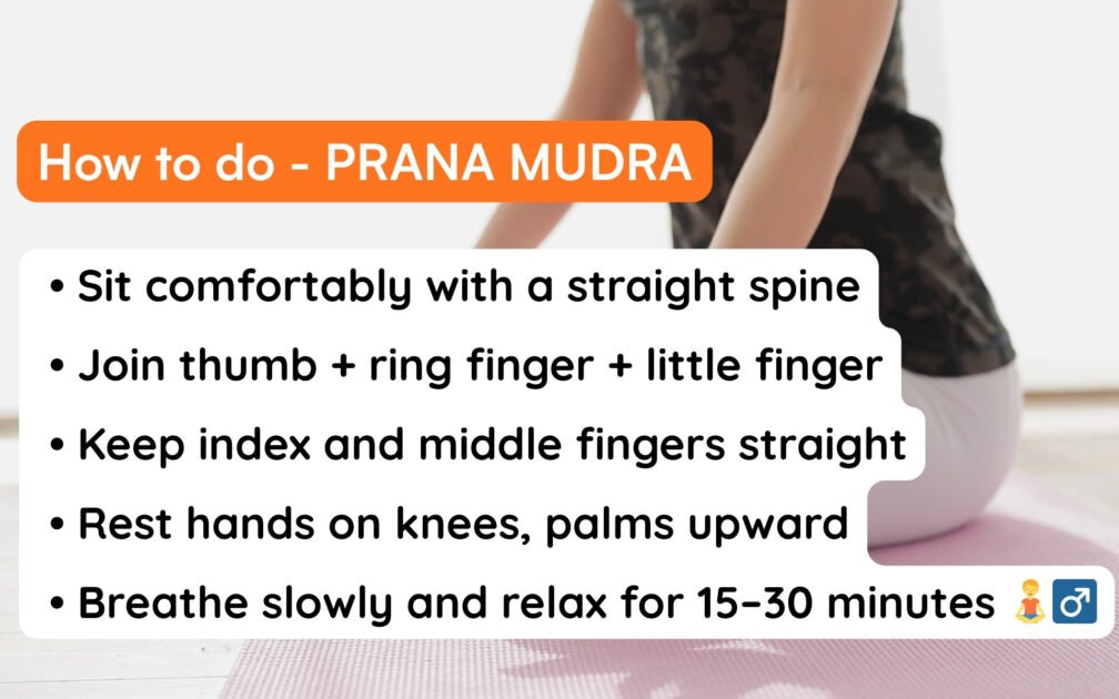how to do prana mudra