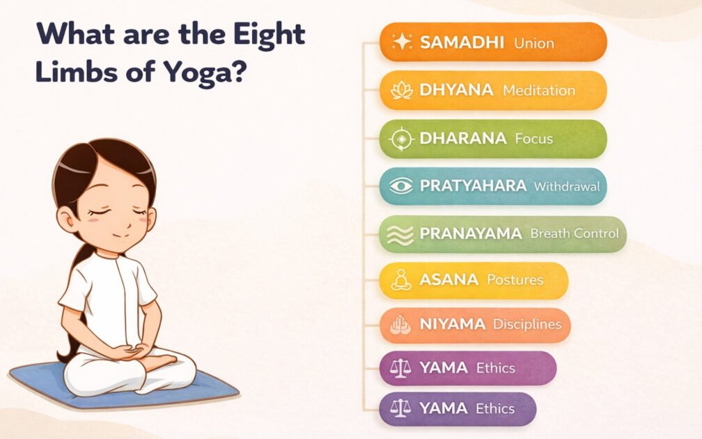 what are eight limbs of yoga