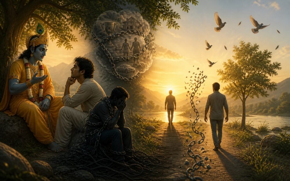 lord krishna explain nishkama karma