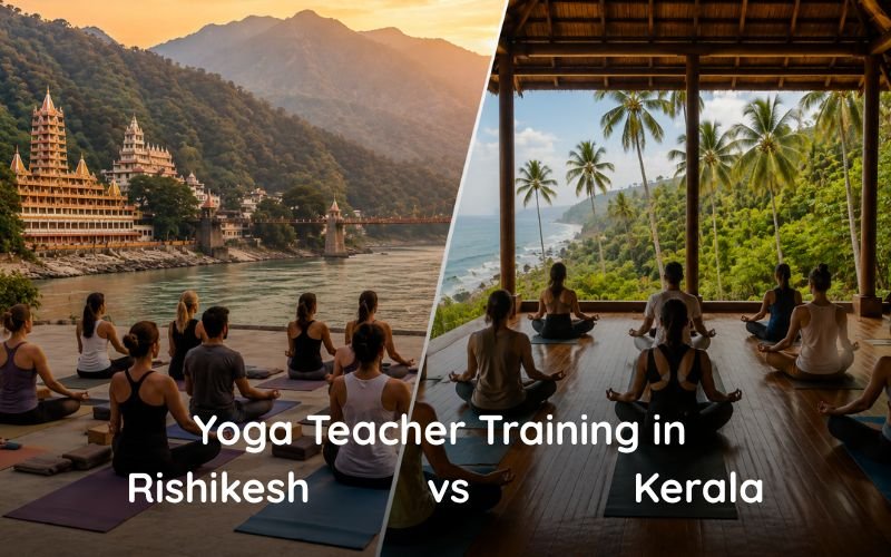 yoga teacher training in rishikesh or kerala